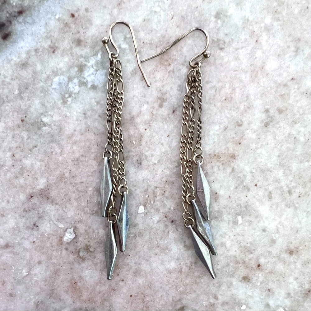 Goth Preppy Drop Earrings